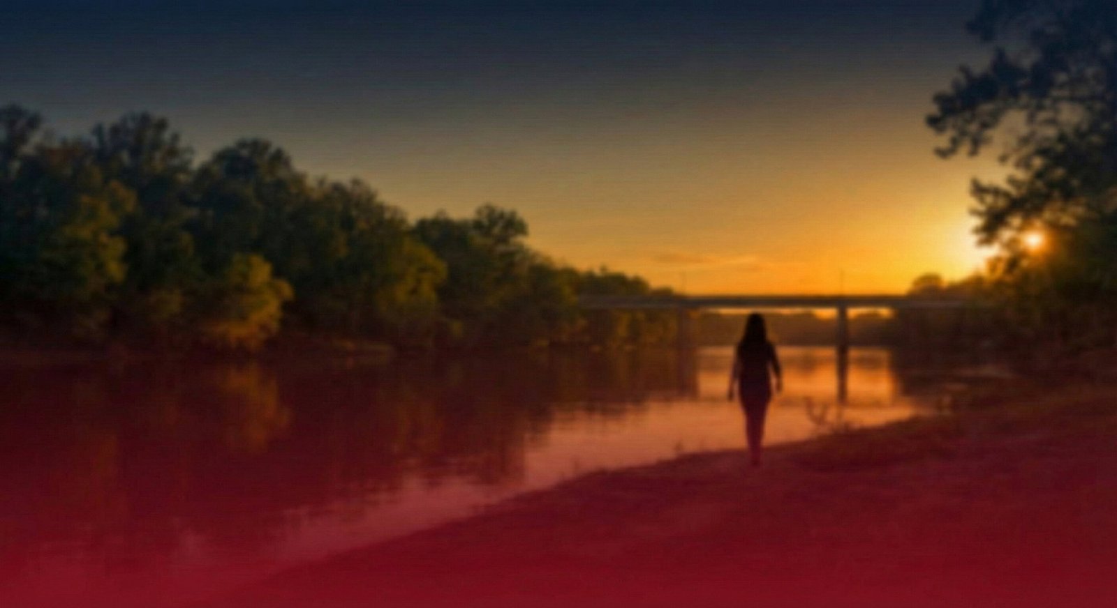 Person walking towards hope and healing